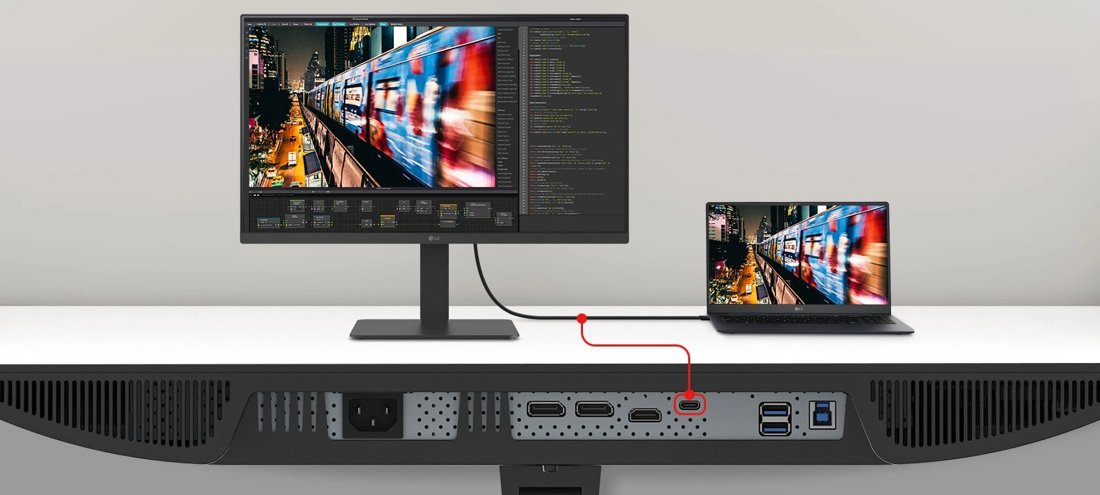 USB-C easy connectivity
