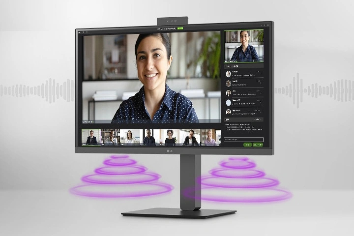 Built-in FHD webcam, mic, and speakers
