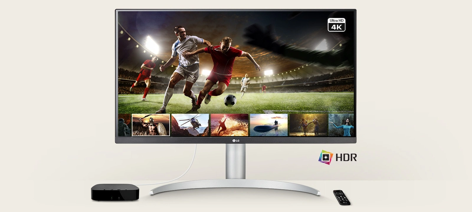 Enjoy 4K and HDR Contents