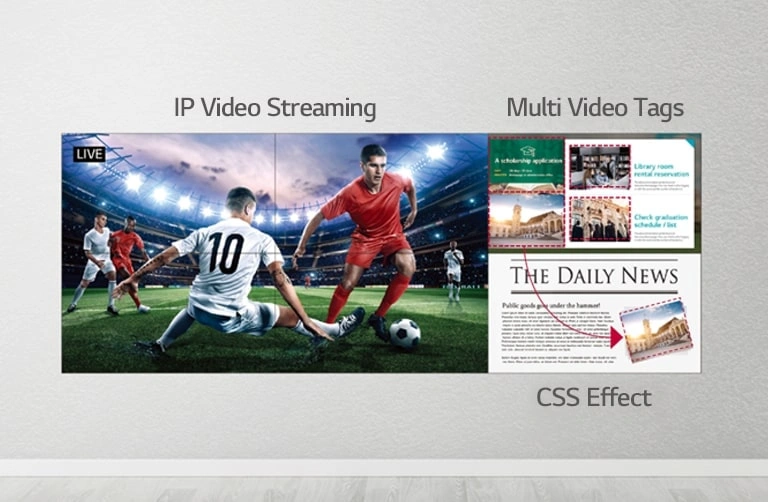 Flexible content creation web app playback