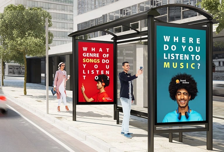 Boost Your Outdoor Advertising with a Large Dual-view Display