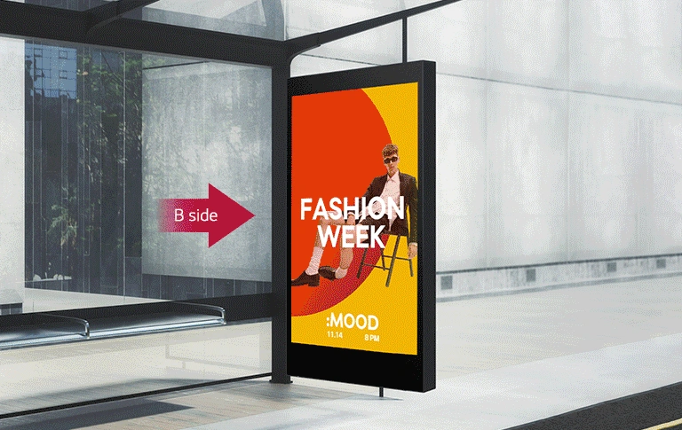 Double-sided Screen with Ultra HD Resolution