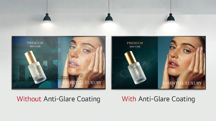 Clear visibility with anti-glare coating