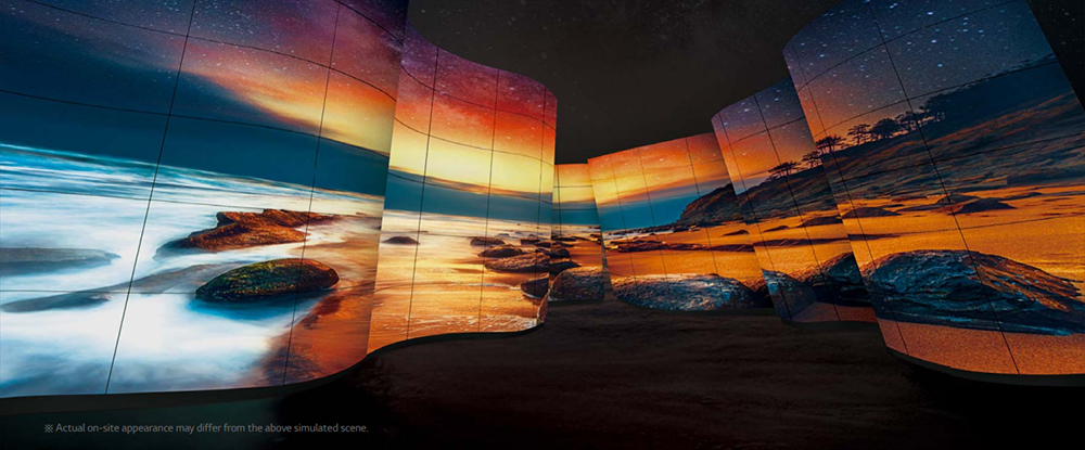 Artistic Space beyond Display LG OLED Signage