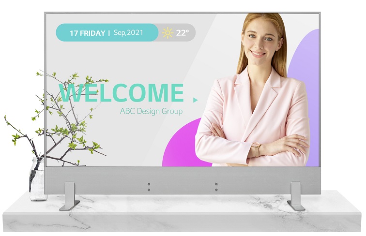 55EW5G-A 55 in.  Transparent OLED Signage