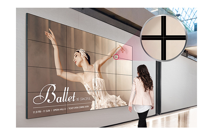 Seamless Large Screens with Ultra- Narrow Bezel