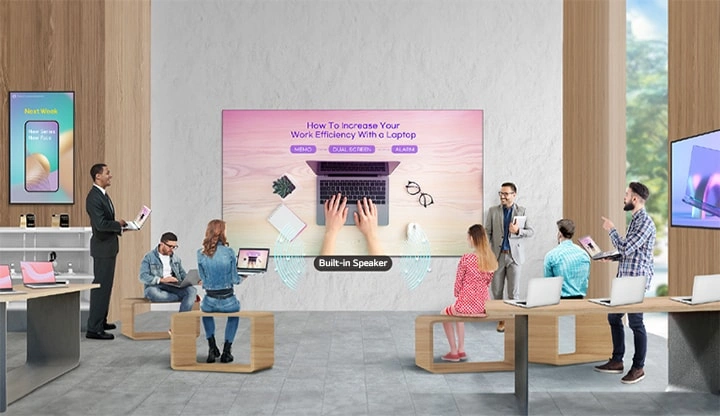 All-in-One LED Screen with Built-in Speaker
