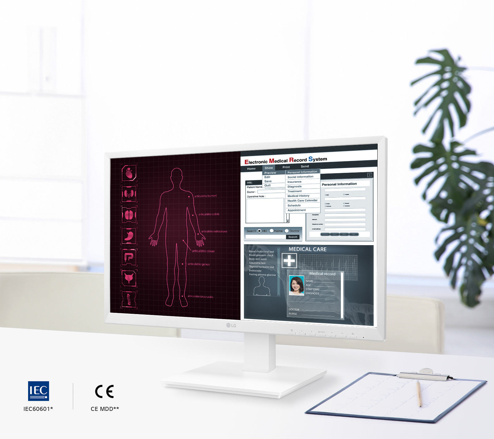 LG 24CK560N-3A All-in-One Thin Client for Healthcare