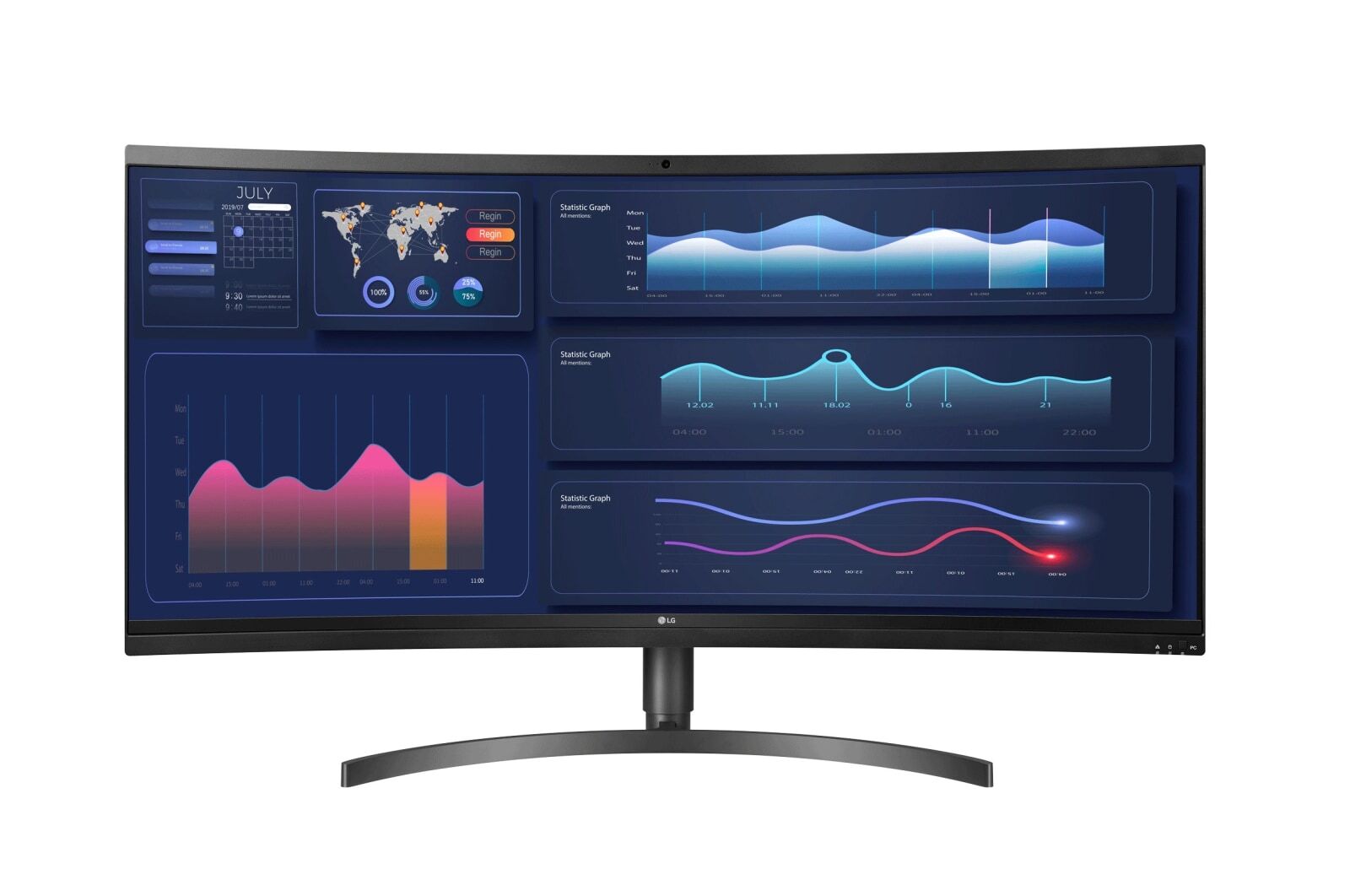 CommericalDisplayWorks.com LG 38CK950N-1C LG 38 inch class Curved UltraWide Thin Client Monitor