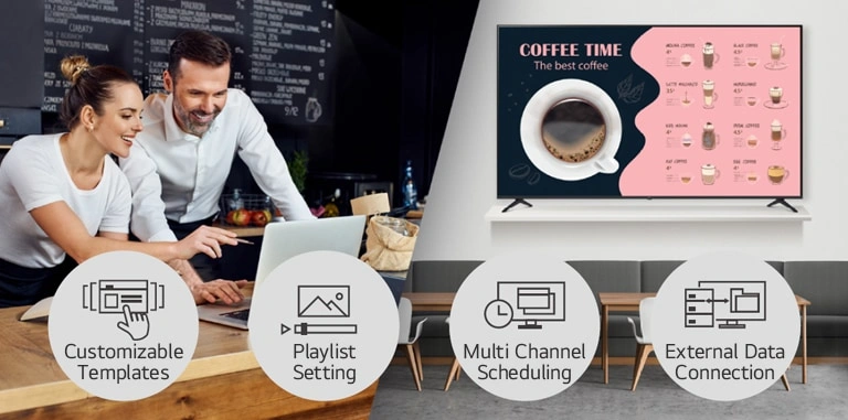 Versatile content management with LG SuperSign CMS