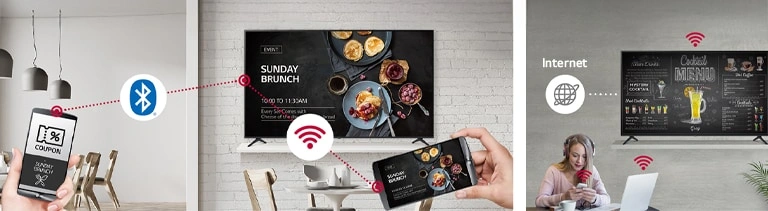 Real-time promotion content sharing wireless access