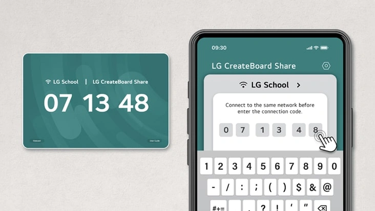 Simple Connection to LG CreateBoard Share