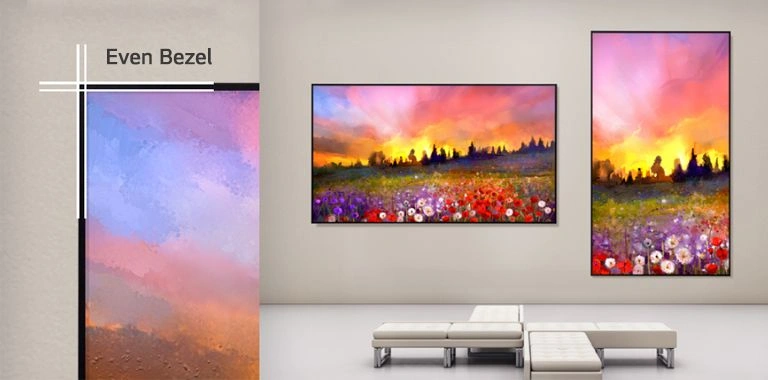 Easy installation with uniform bezel design