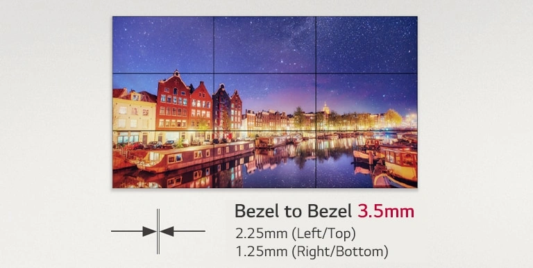 Ultra narrow bezel design