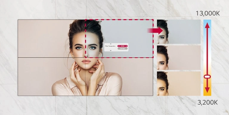Easy color adjustment control